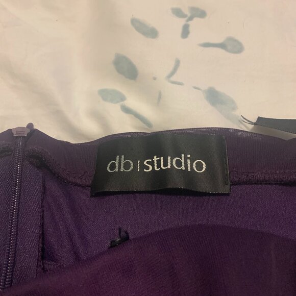 Davids Bridal Dress purple/eggplant size L - Picture 6 of 9